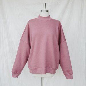 Lavender Mauve Oversized Sweater with Pockets